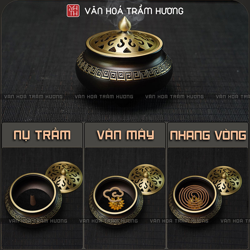 Sản phẩm được đúc thủ công từ đồng thau nguyên chất, đảm bảo độ bền cao