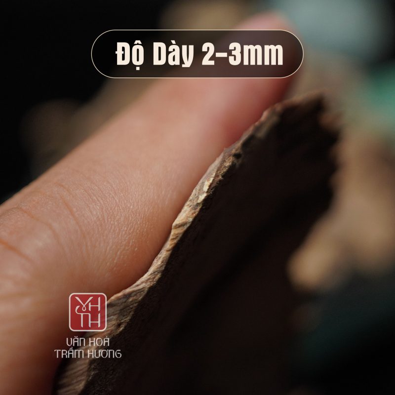 Miếng trầm dài 6-10cm, dày 2-3mm đẹp đều